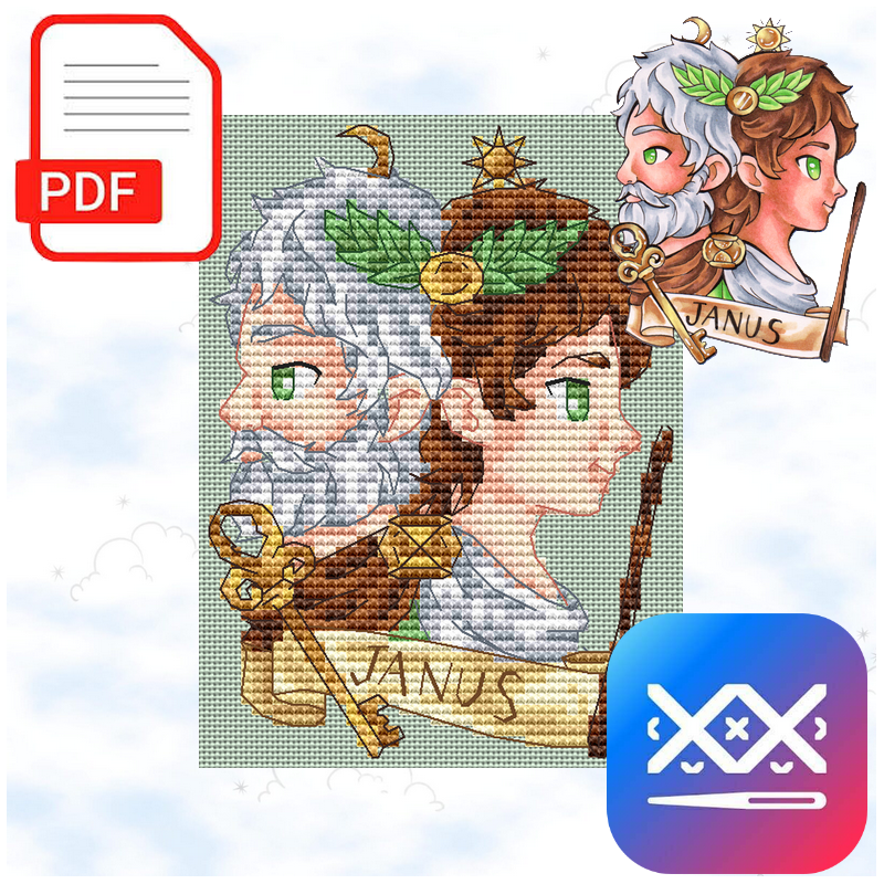 Janus - Mythical Year (PDF + Cross Stitch Saga)