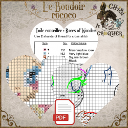 Le Boudoir rococo (PDF + Cross Stitch Saga)
