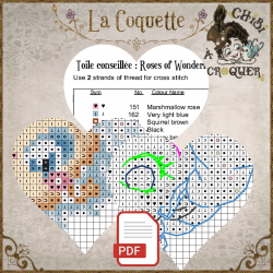 Le Boudoir rococo - La Coquette (PDF + Cross Stitch Saga)
