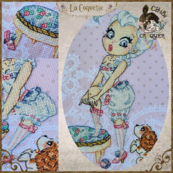 Le Boudoir rococo - La Coquette (PDF + Cross Stitch Saga)