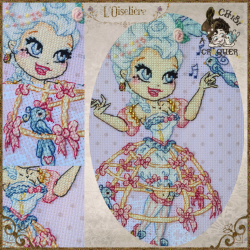 Le Boudoir rococo - L'Oiselière (PDF + Cross Stitch Saga)