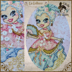 Le Boudoir rococo - La Galante (PDF + Cross Stitch Saga)