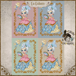 Le Boudoir rococo - La Galante (PDF + Cross Stitch Saga)