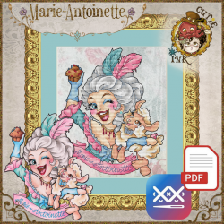 History in Chibi - Marie-Antoinette (PDF + Cross Stitch Saga)