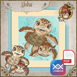 Aloha (PDF + Cross Stitch...