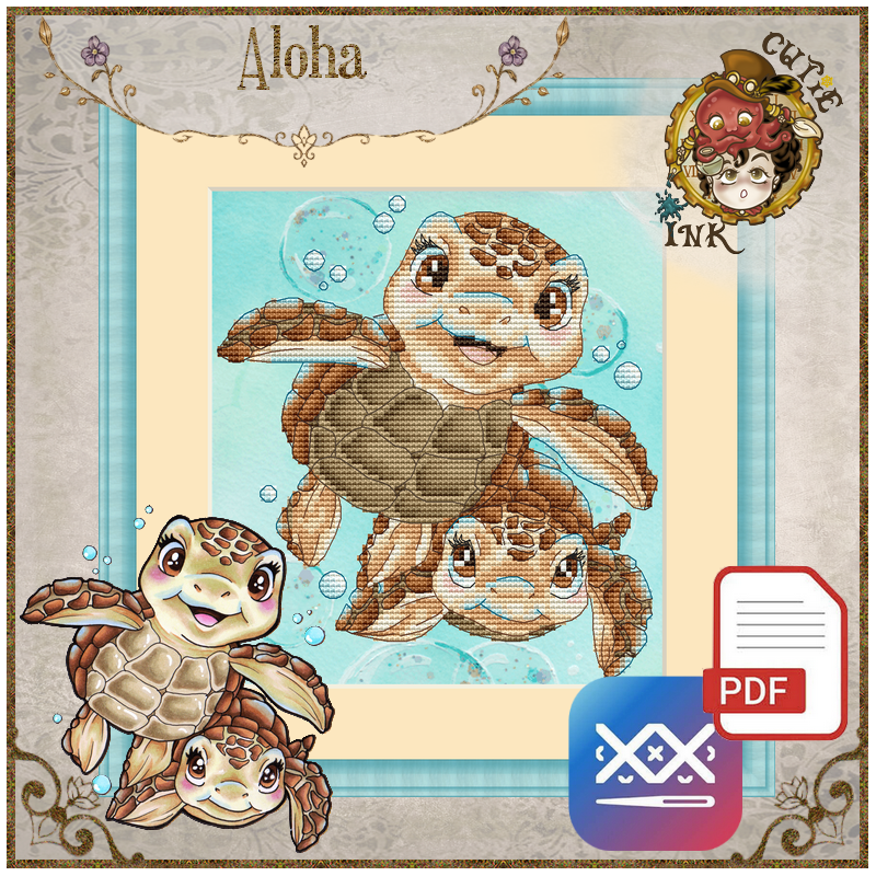 Aloha (PDF + Cross Stitch Saga)