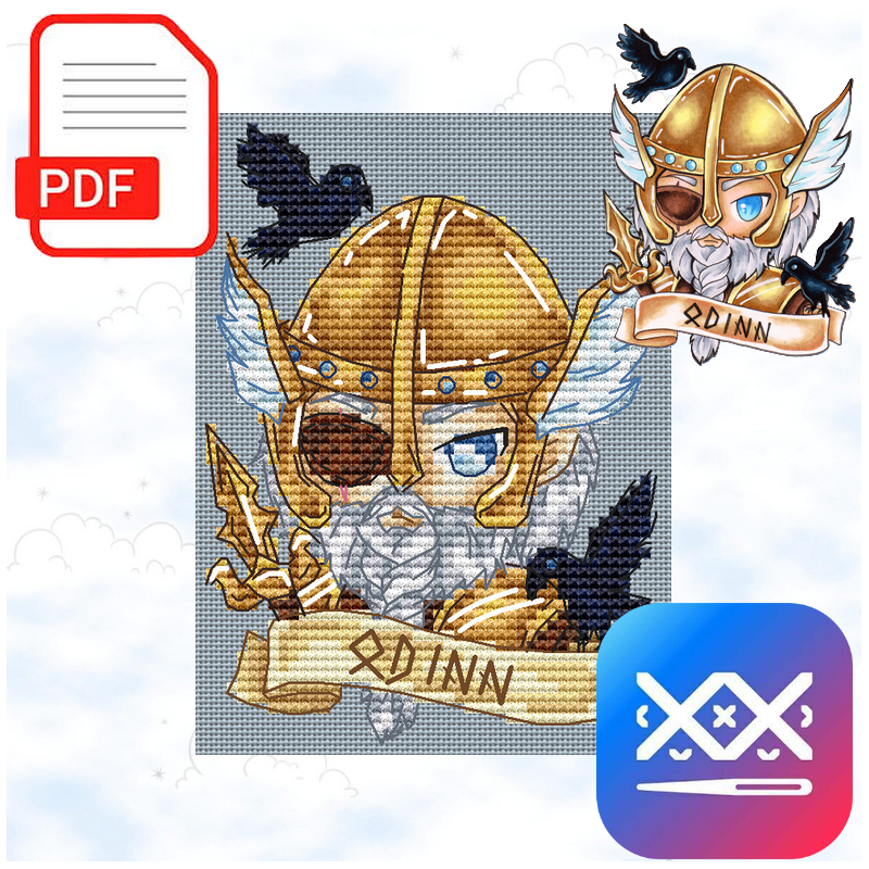 Odin - Mythical Year (PDF + Cross Stitch Saga)