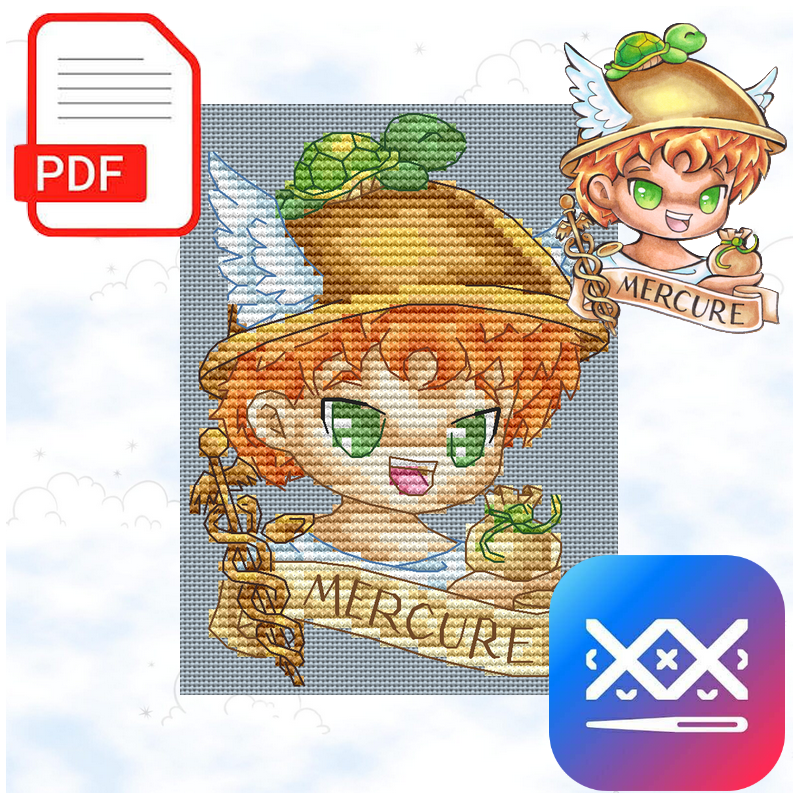 Mercure - Année Mythique (PDF + Cross Stitch Saga)