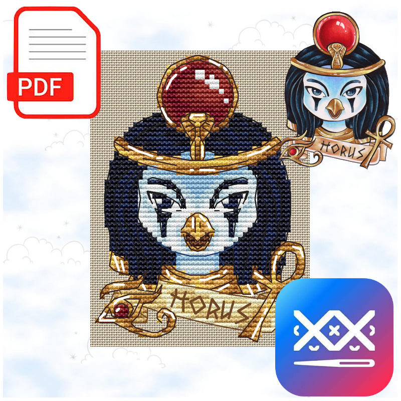 Horus - Mythical Year (PDF + Cross Stitch Saga)
