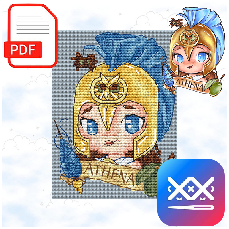 Athena - Mythical Year (PDF + Cross Stitch Saga)
