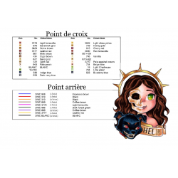 Hel - Mythical Year (PDF + Cross Stitch Saga)