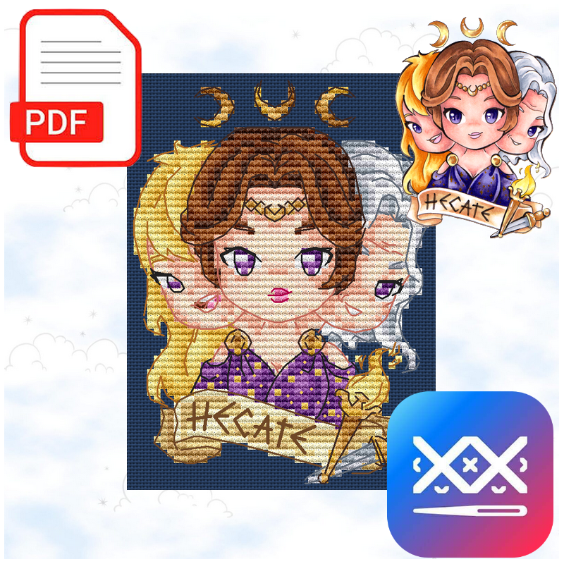 Hecate - Mythical Year (PDF + Cross Stitch Saga)