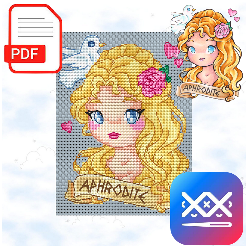 Aphrodite - Mythical Year (PDF + Cross Stitch Saga)