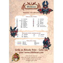 Mothman - Legendarium (PDF + Cross Stitch Saga)