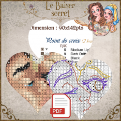 Le Baiser Secret (PDF + Cross Stitch Saga)