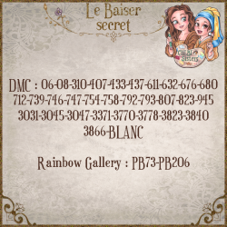 Le Baiser Secret (PDF + Cross Stitch Saga)