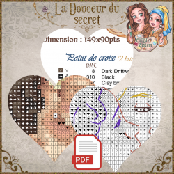 La Douceur du Secret (PDF + Cross Stitch Saga)